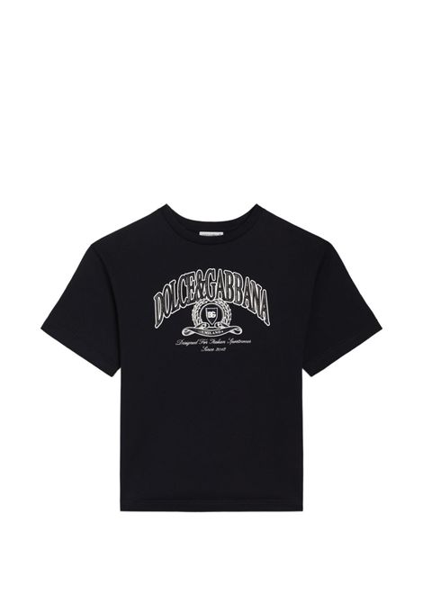 T-shirt con logo DOLCE & GABBANA KIDS | L4JTHV G7P8BB6712
